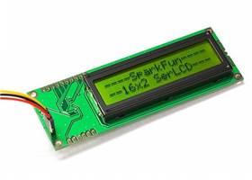 16x2 Serial Enabled LCD - Black on Green (3)